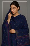 Stuff Swiss Lawn Chawal Shisha Jaal 4 Sided Border  With original Mirror heavy work  beautifull Chaddar Latest Artical💫