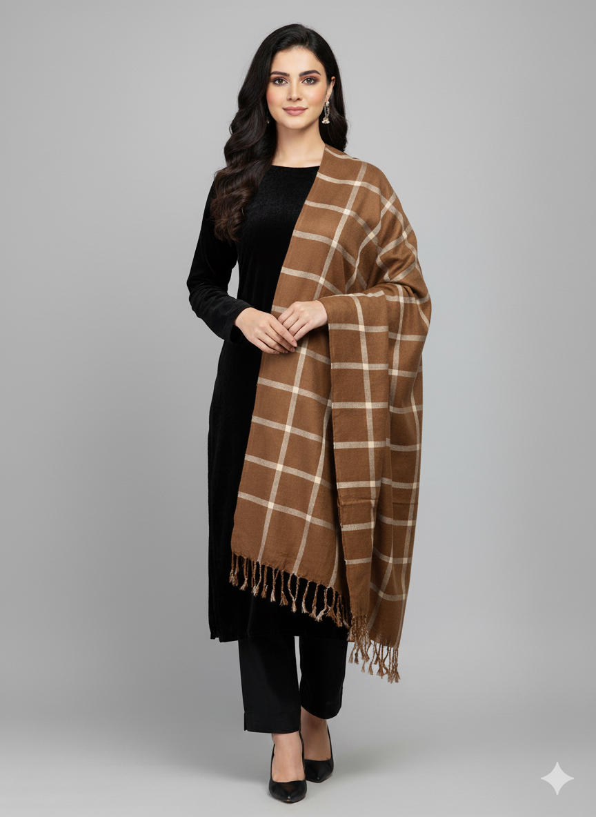 Pashmina Shawl Elegant And Beautiful Banarsi Shawl With Sequence And Velvet Touch Excellent Quality Pashmina