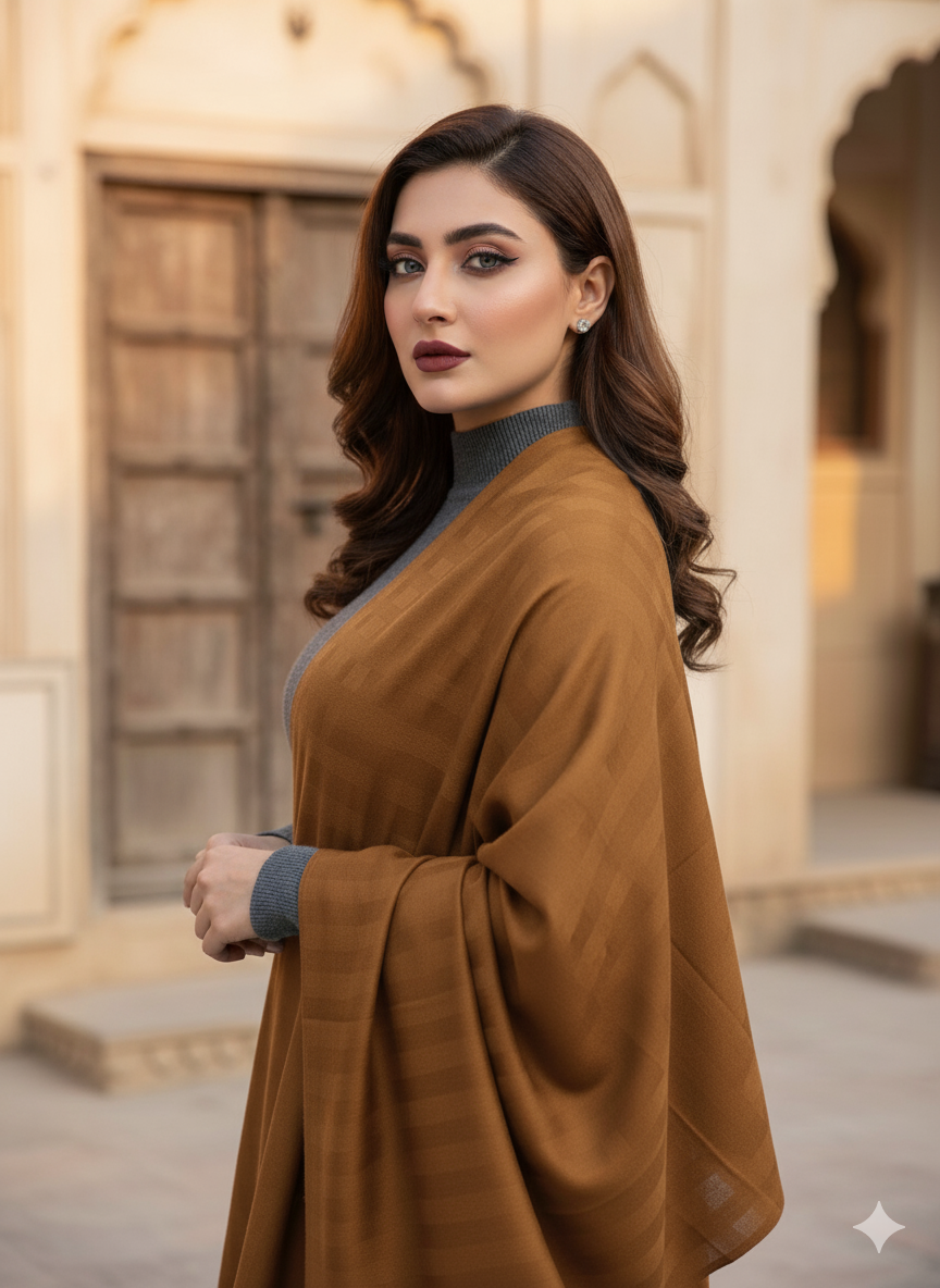 Pashmina Shawl Elegant And Beautiful Self Check Shawl Excellent Quality Pashmina