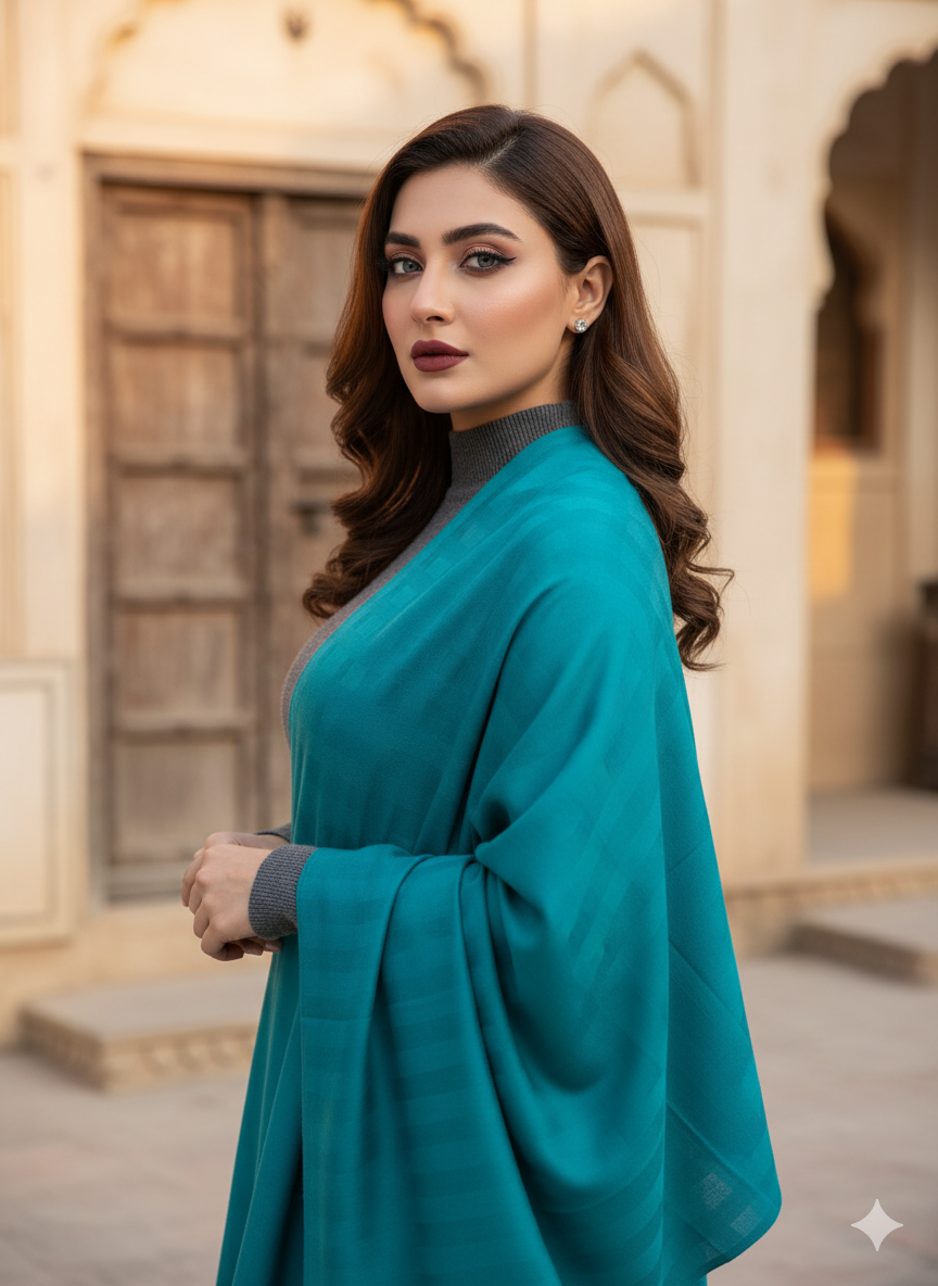 Pashmina Shawl Elegant And Beautiful Self Check Shawl Excellent Quality Pashmina