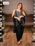  Stuff Soft Bamber Chiffon Beautiful Hand Embroidery Work Shirt With Bamber Chiffon Dupatta 2Pc Dress