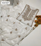  Stuff Soft Bamber Chiffon Beautiful Hand Embroidery Work Shirt With Bamber Chiffon Dupatta 2Pc Dress
