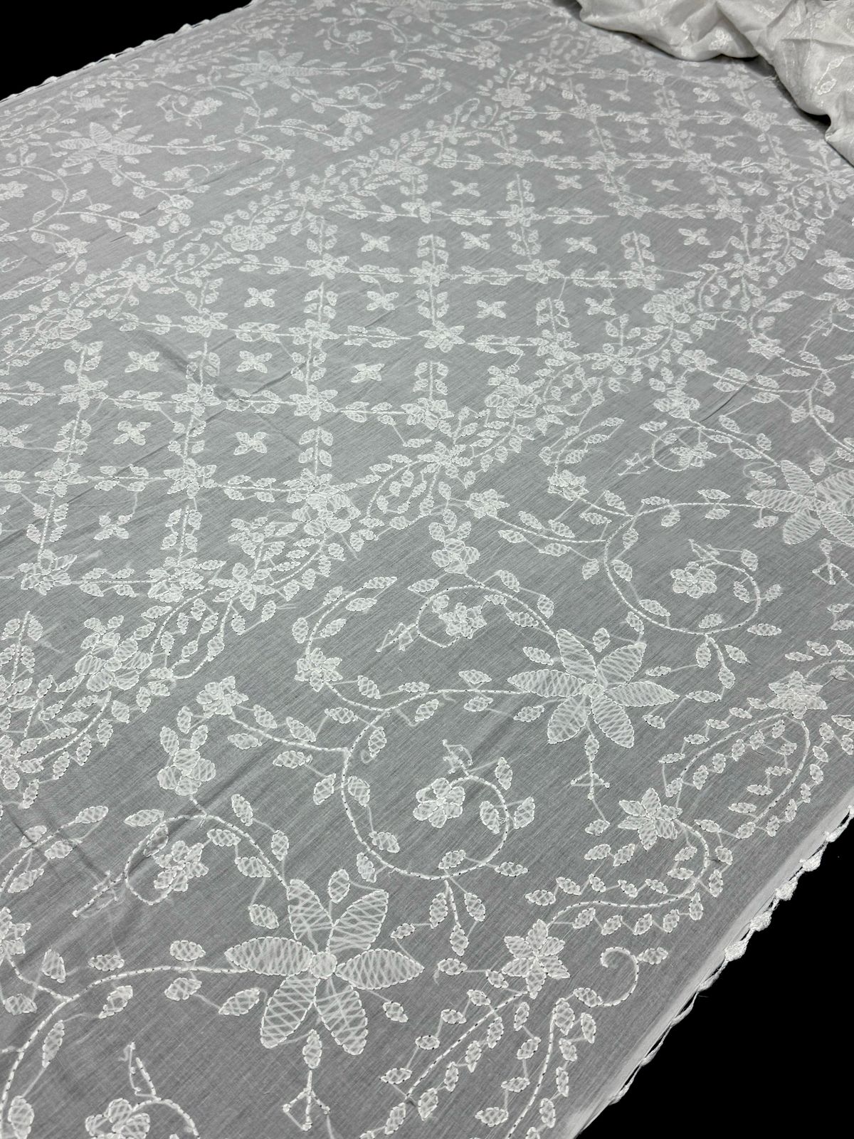 Pure Lawn Chadar Elegant And Beautiful Multani Hand Made Embroidered Chadar