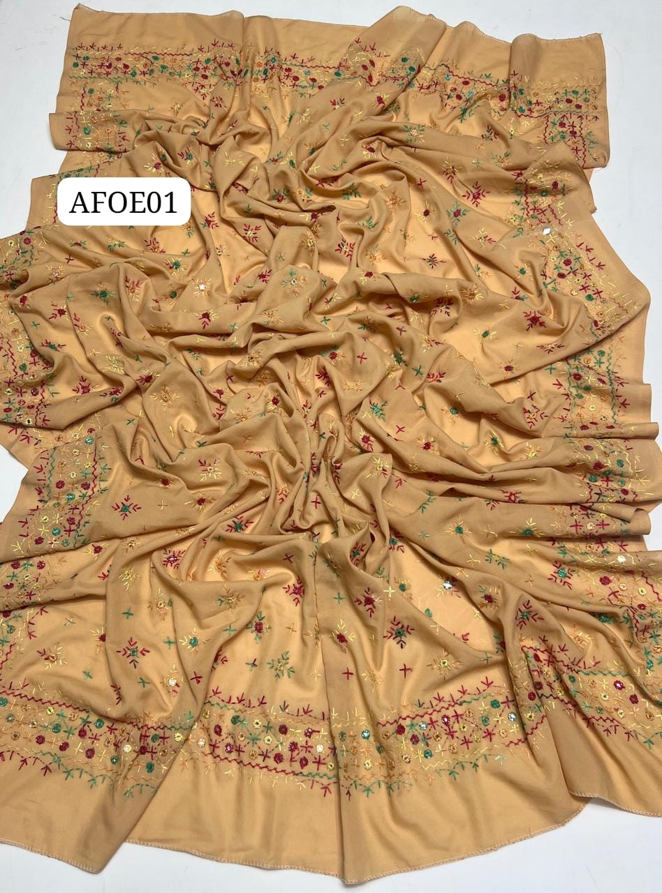 Stuff Swiss Lawn Chawal Shisha Jaal 4 Sided Border  With original Mirror heavy work  beautifull Chaddar Latest Artical💫