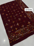 Stuff Swiss Lawn Chawal Shisha Jaal 4 Sided Border  With original Mirror heavy work  beautifull Chaddar Latest Artical💫