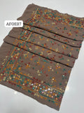 Stuff Swiss Lawn Chawal Shisha Jaal 4 Sided Border  With original Mirror heavy work  beautifull Chaddar Latest Artical💫