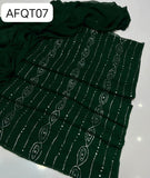 Stuff Bember Crinkle  Mukaish  Jaal  Shirt, Along with bember Crinkle Mukaish Work Dupatta 2pcs  Dress