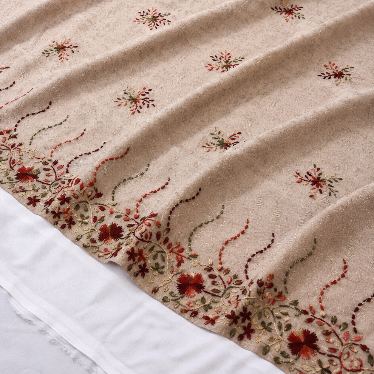 Pure Lawn Handmade Embroidery Chaddar