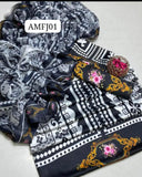 DIGITAL PRINT PREMIUM QUALITY SHAMOZE SILK SHIRT &amp; TROUSER WITH SOFT Orignal SILK DIGITAL PRINT DUPATTA 3PC DRESS