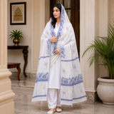 Pure Lawn Jacquard With Handmade Embroidery Chaddar