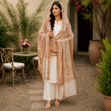 Summer Pure Lawn Jacquard Kacha Tanka With Tilla Hand Embroidery Chaddar