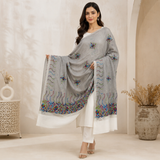 Pure Lawn Self Jacquard Handmade Embroidery Chaddar