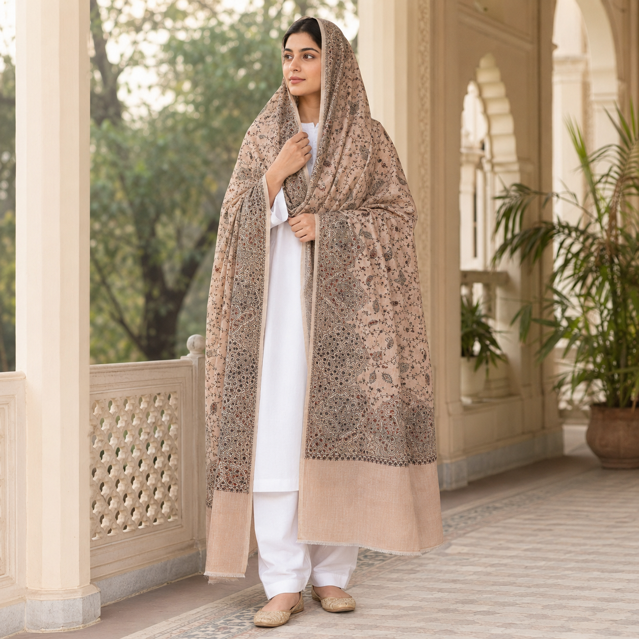 Pure Lawn Handmade Embroidery Chaddar