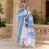 Pure Lawn Jacquard Handmade Chawal Tanka Embroidery Chaddar