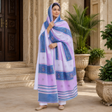 Pure Lawn Jacquard Handmade Embroidery Fancy Chaddar