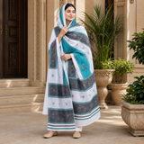 Pure Lawn Jacquard Handmade Embroidery Fancy Chaddar