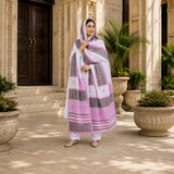 Pure Lawn Jacquard Handmade Embroidery Fancy Chaddar