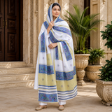 Pure Lawn Jacquard Handmade Embroidery Fancy Chaddar