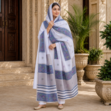 Pure Lawn Jacquard Handmade Embroidery Fancy Chaddar