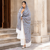Pure Lawn Self Jacquard Handmade Embroidery Chaddar