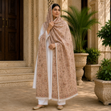 Pure Lawn Self Jacquard Handmade Embroidery Chaddar