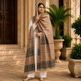 Pure Lawn Jacquard Handmade Embroidery Chaddar