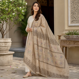 Pure Lawn Jacquard Handmade Embroidery Chaddar