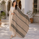 Pure Lawn Jacquard Handmade Embroidery Chaddar