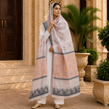 Pure Lawn Jacquard Handmade Embroidery Chaddar