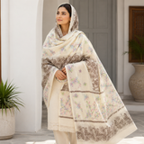 Pure Lawn Jacquard Handmade Embroidery Chaddar