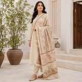 Pure Lawn Jacquard Handmade Embroidery Chaddar