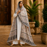 Pure Lawn Jacquard Handmade Embroidery Chaddar