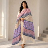 Pure Lawn Jacquard Handmade Embroidery Chaddar