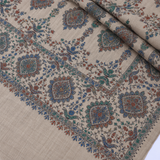 Winter Pashmina Block Print With Handmade Soi Embroidery Shawl