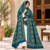 Winter Pashmina Block Print With Handmade Soi Embroidery Shawl