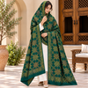 Winter Pashmina Block Print With Handmade Soi Embroidery Shawl