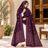 Winter Pashmina Block Print With Handmade Soi Embroidery Shawl