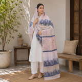 Pure Lawn Jacquard Taskashi With Handmade Embroidery Chaddar