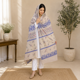 Pure Lawn Self Jacquard With Handmade Embroidery Chaddar
