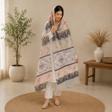 Pure Lawn Self Jacquard With Handmade Embroidery Chaddar