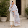 Pure Lawn Jacquard With Handmade Embroidery Chaddar
