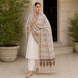Pure Lawn Jacquard Handmade Embroidery Chaddar