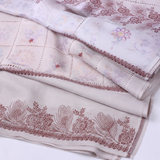 Pure Lawn Jacquard With Handmade Embroidery Chaddar