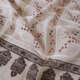 Pure Lawn Jacquard Handmade Embroidery Chaddar