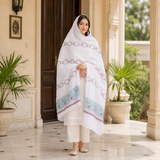 Pure Lawn Jacquard Dots Pattern Chaddar