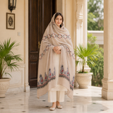 Pure Lawn Jacquard Dots Pattern Chaddar