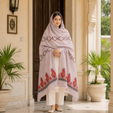 Pure Lawn Jacquard Dots Pattern Chaddar