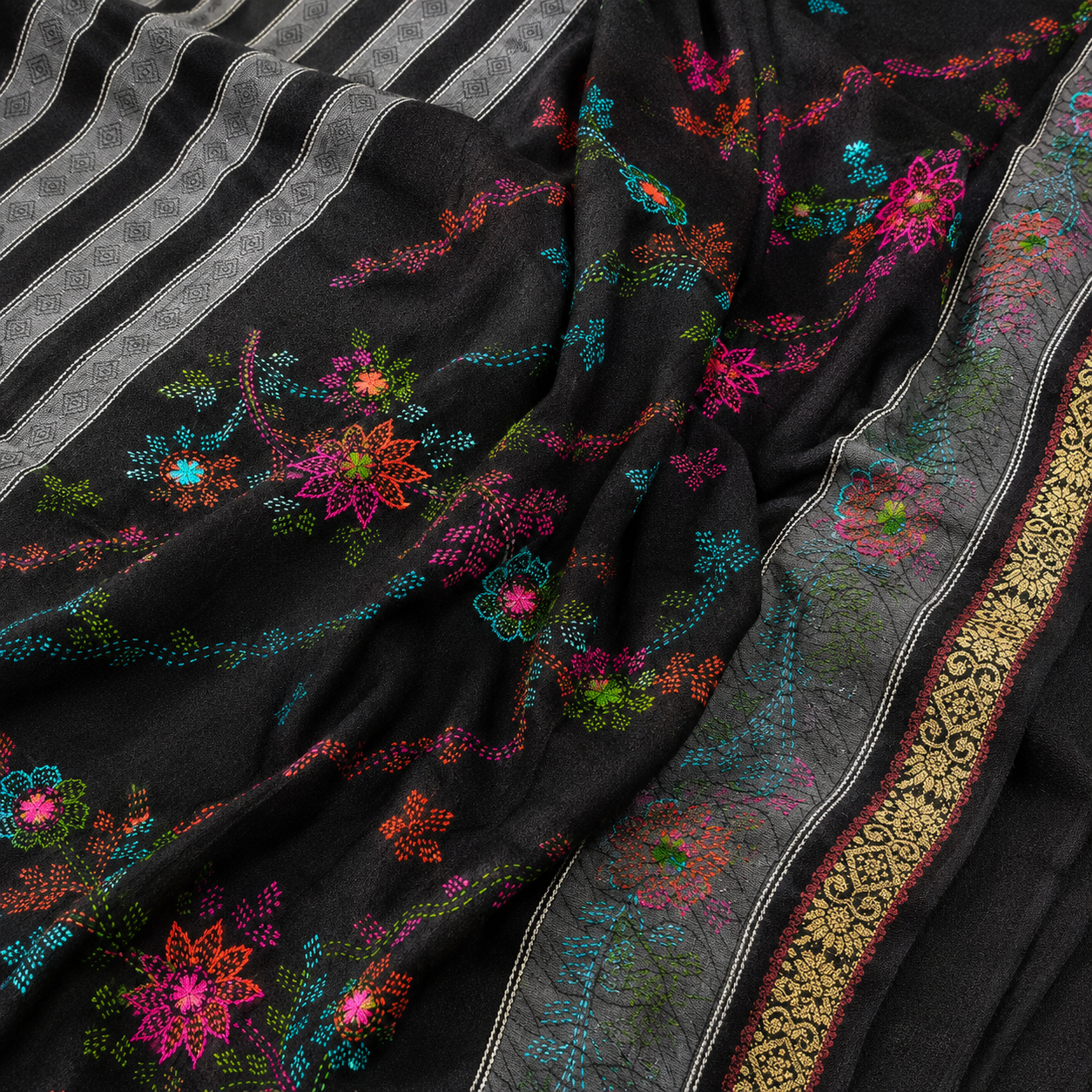 Summer Pure Lawn Jacquard Kacha Tanka With Tilla Hand Embroidery Chaddar