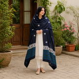 Summer Pure Lawn Fancy Border With Gota Embroidery and Stone Work Chaddar