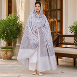 Pure Lawn Self Jacquard With Handmade Embroidery Jaal Chaddar